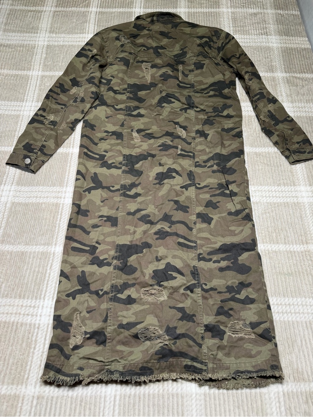 Highway Jeans Olive Green Camo Button-Front Maxi Dress - Picture 3 of 3